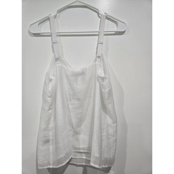 NWT‎ The Limited Women's Sleeveless, Embellished White  Tank Camisole Size Small - Picture 4 of 8